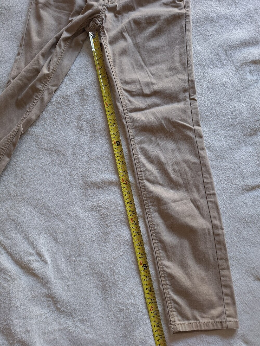 Mossimo Low Rise Skinny Khaki Chino Pants Tan Beige Size 6 - Picture 4 of 10